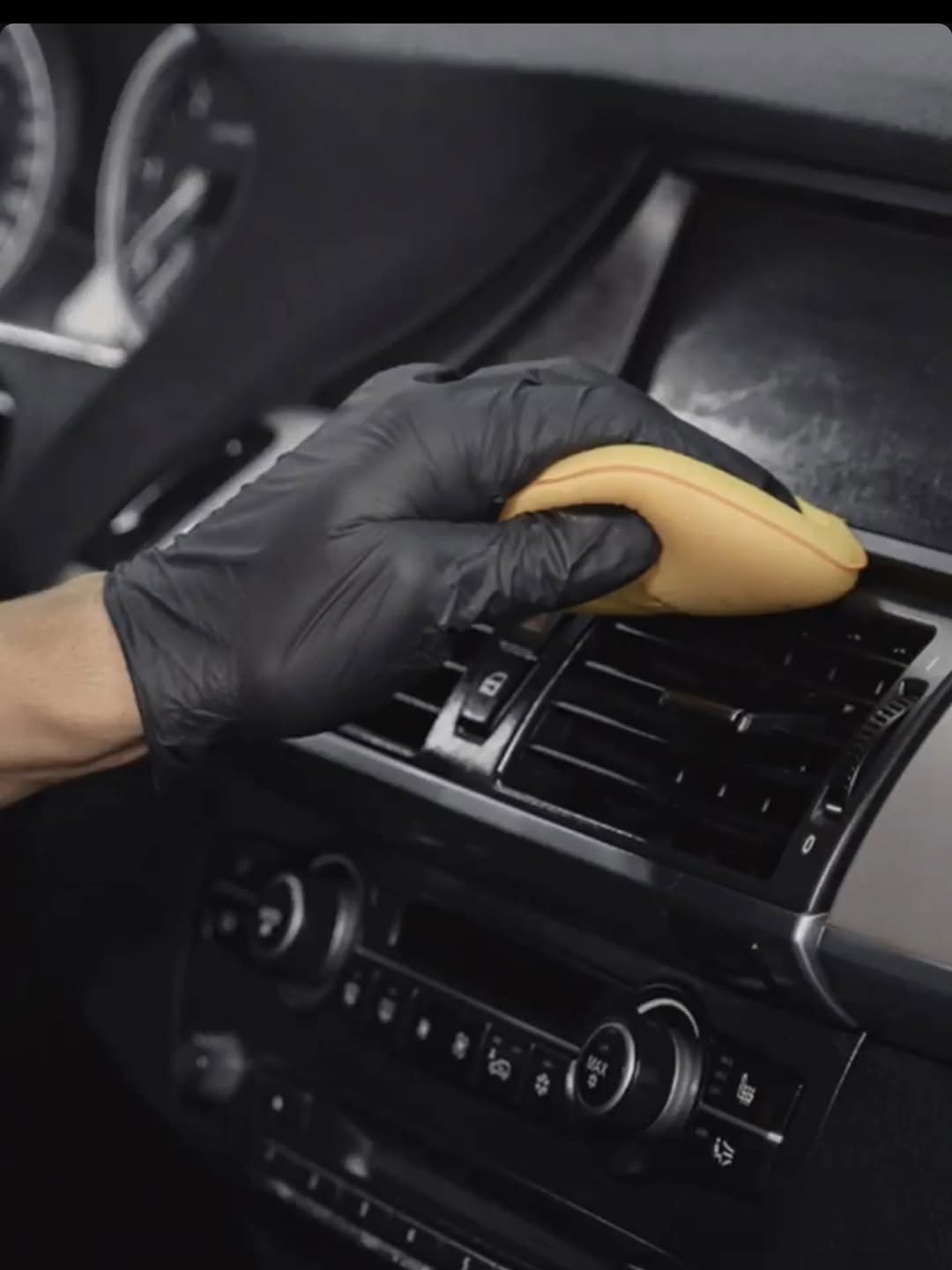 Detalhe de conservação e proteção automotiva premium